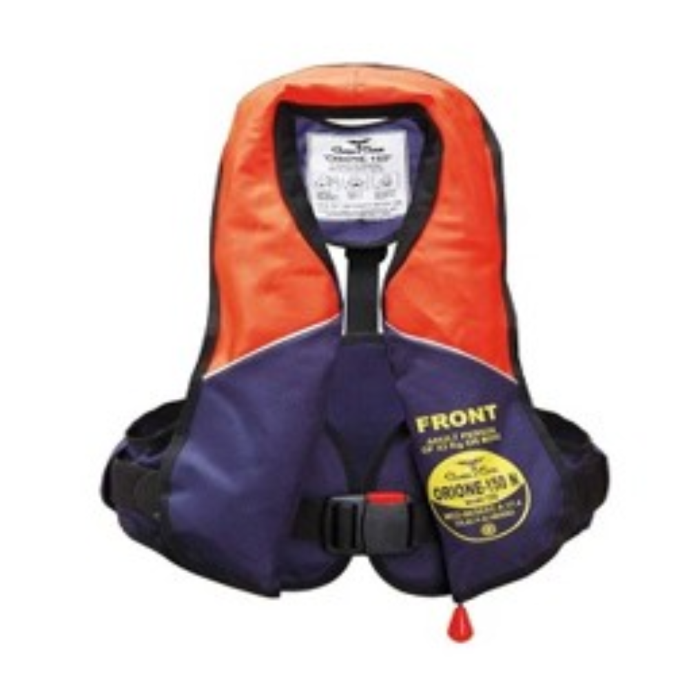 150N SOLAS MED Adult Auto Inflatable Lifejacket Canepa & Campi Orione L0160R04